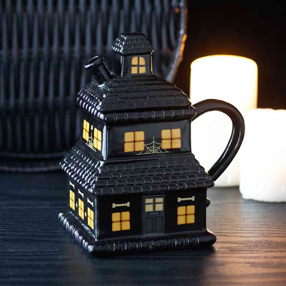 Something Different - Black Haunted House Mok/beker - Zwart